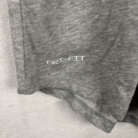 Nike Raglan T-shirt Gray Blue Dri-FIT 3/4 Sleeve Training CJ1617-064 Large NWT - Picture 2 of 7